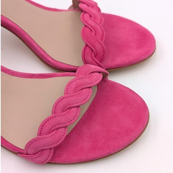 Stuart Weitzman Dancer Twistie 100 Suede Sandal Women's Pink Size US8B EU38.5 - Picture 10 of 10
